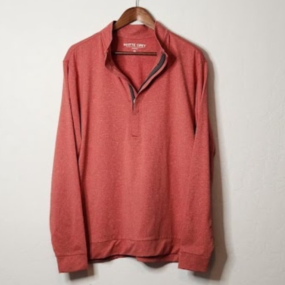 Matte Grey Men's 1/2 Zip Pullover Size Large